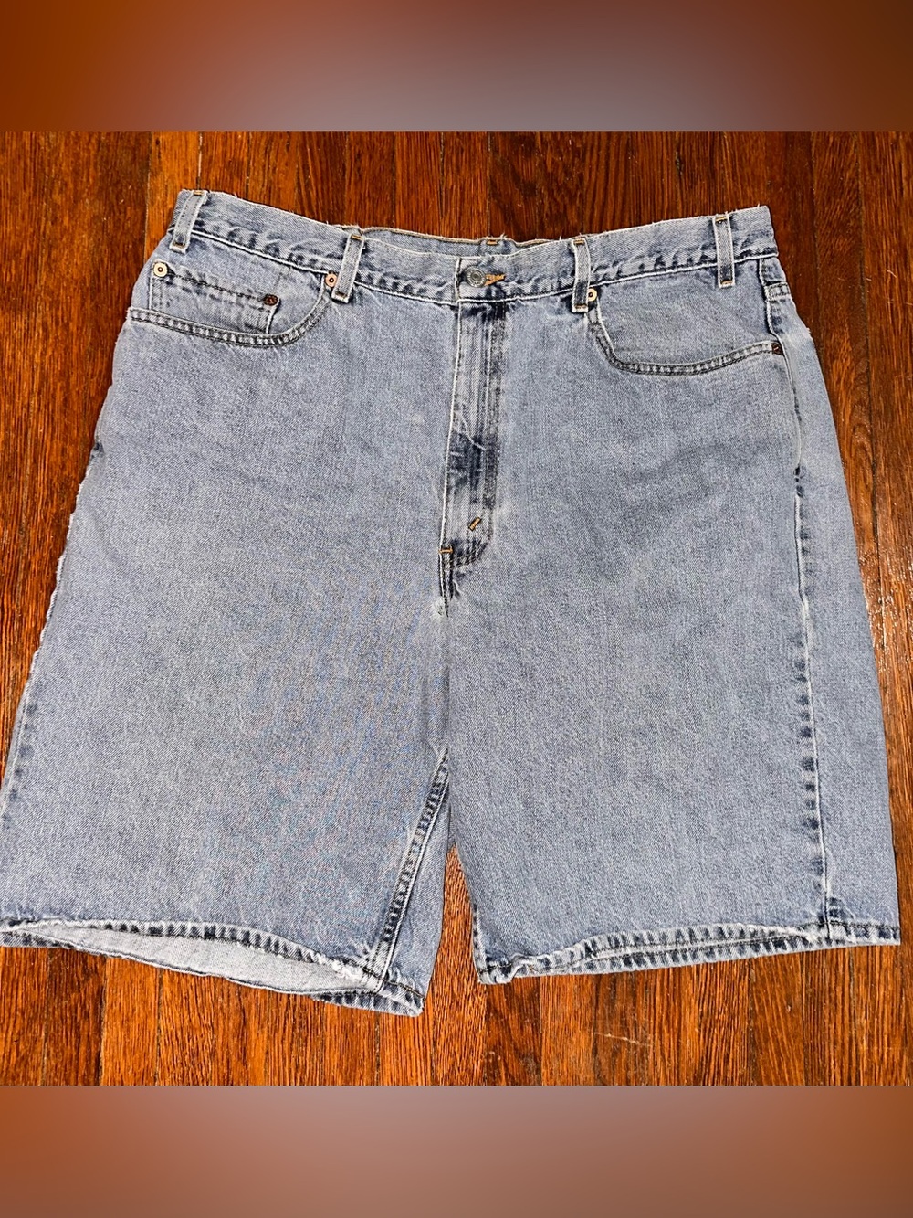 Grunge Thrashed Men’s W 40 Levi’s 550 Jean Jorts Shorts